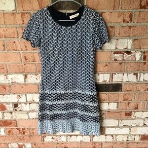 TORY BURCH blue printed dress